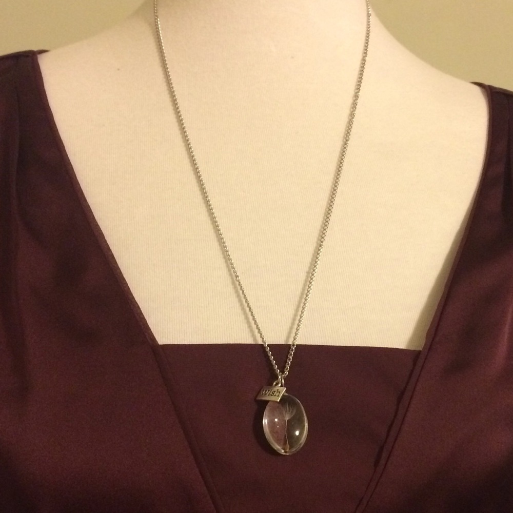 REAL Dandelion Seed, Wish Necklace - Picture 3 of 5